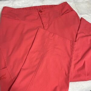 Dansko‎ Women's Coral Pink Elastic Waist Utility Scrub Pants - Size L